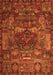 Animal Orange Traditional Rug, tr1967org