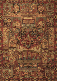 Animal Brown Traditional Rug, tr1967brn