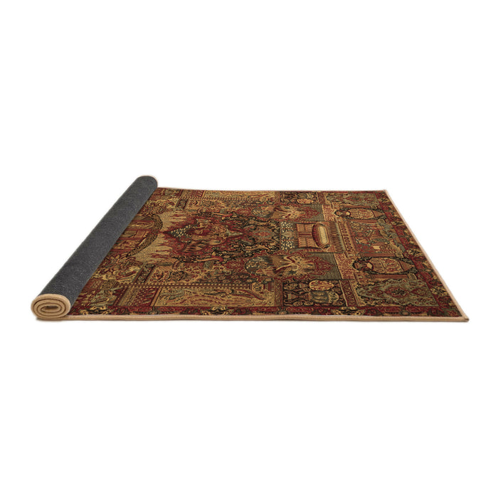 Sideview of Animal Brown Traditional Rug, tr1967brn