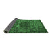 Sideview of Animal Emerald Green Traditional Rug, tr1967emgrn