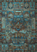 Animal Light Blue Traditional Rug, tr1967lblu