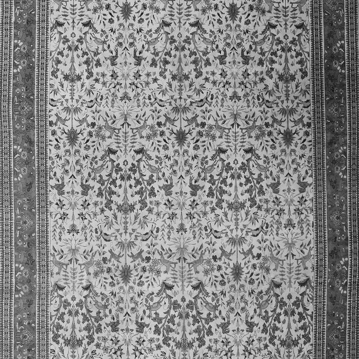 Serging Thickness of Machine Washable Persian Gray Traditional Rug, wshtr1968gry