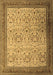 Machine Washable Persian Brown Traditional Rug, wshtr1968brn