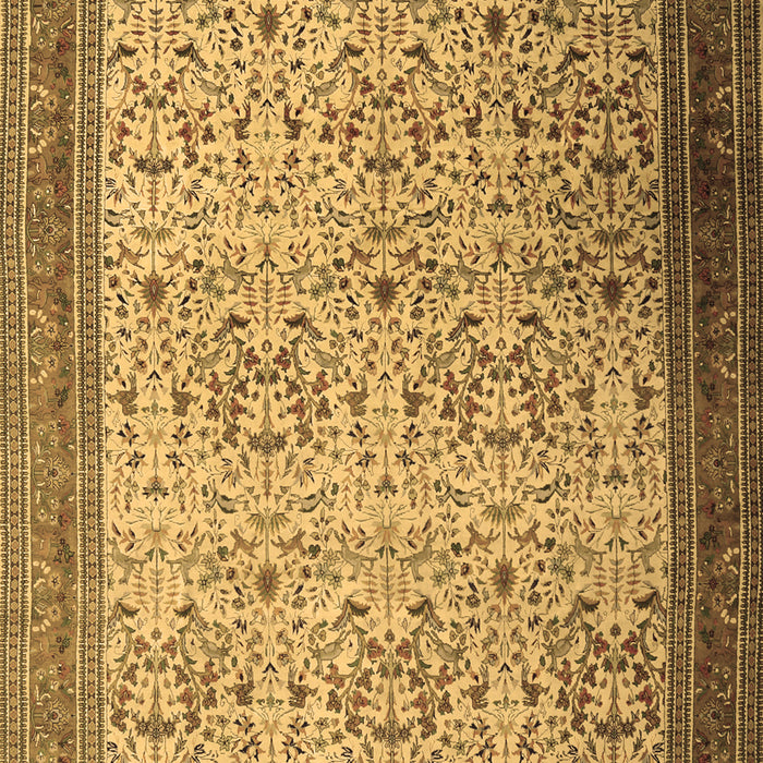 Machine Washable Persian Brown Traditional Rug, wshtr1968brn