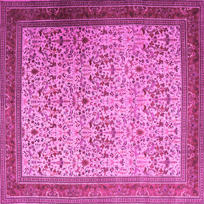 Square Persian Pink Traditional Rug, tr1968pnk