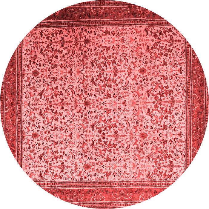 Machine Washable Persian Red Traditional Rug, wshtr1968red