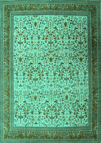 Persian Turquoise Traditional Rug, tr1968turq