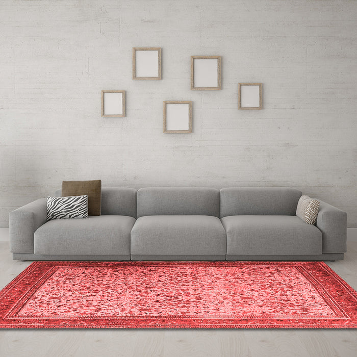 Traditional Red Washable Rugs