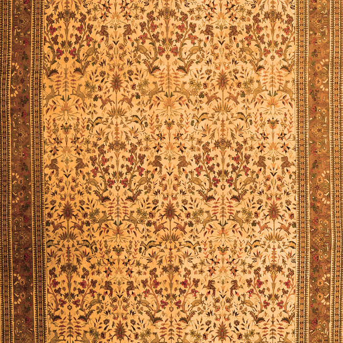 Serging Thickness of Machine Washable Persian Orange Traditional Area Rugs, wshtr1968org