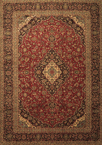 Medallion Brown Traditional Rug, tr1969brn