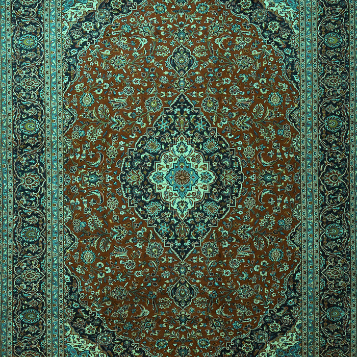 Medallion Turquoise Traditional Rug, tr1969turq