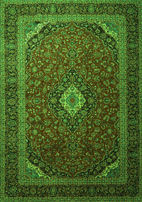 Medallion Green Traditional Rug, tr1969grn