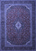 Medallion Blue Traditional Rug, tr1969blu