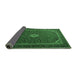 Sideview of Medallion Emerald Green Traditional Rug, tr1969emgrn