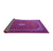 Sideview of Medallion Purple Traditional Rug, tr1969pur