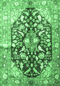 Persian Emerald Green Traditional Rug, tr196emgrn