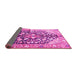 Sideview of Persian Pink Traditional Rug, tr196pnk