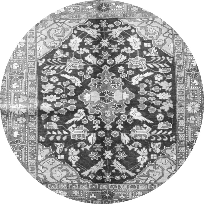 Square Persian Gray Traditional Rug, tr196gry