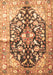 Machine Washable Persian Brown Traditional Rug, wshtr196brn