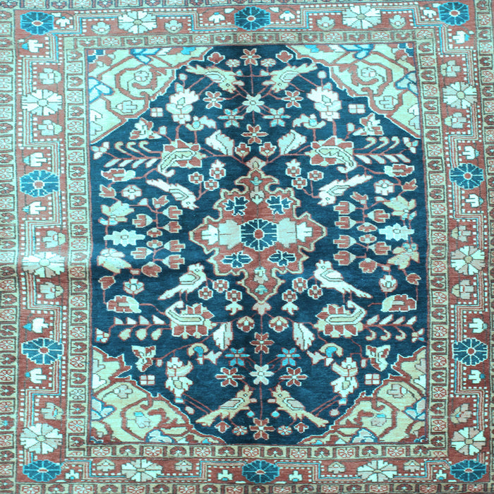 Square Persian Light Blue Traditional Rug, tr196lblu