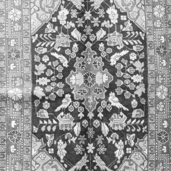 Serging Thickness of Machine Washable Persian Gray Traditional Rug, wshtr196gry