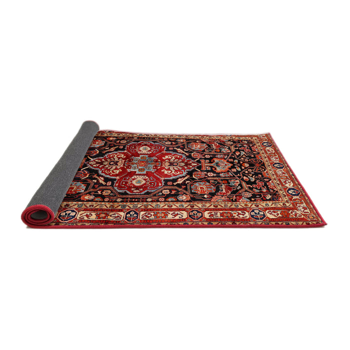 Sideview of Traditional Crimson Red Persian Rug, tr197