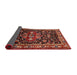 Sideview of Traditional Crimson Red Persian Rug, tr197