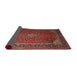 Sideview of Traditional Dark Almond Brown Medallion Rug, tr1970