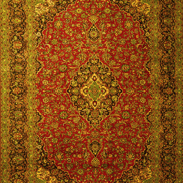 Medallion Yellow Traditional Rug, tr1970yw