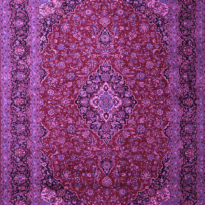 Machine Washable Medallion Purple Traditional Area Rugs, wshtr1970pur