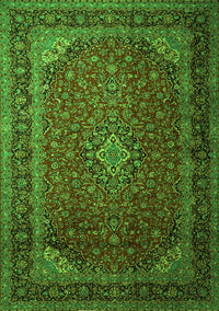 Medallion Green Traditional Rug, tr1970grn