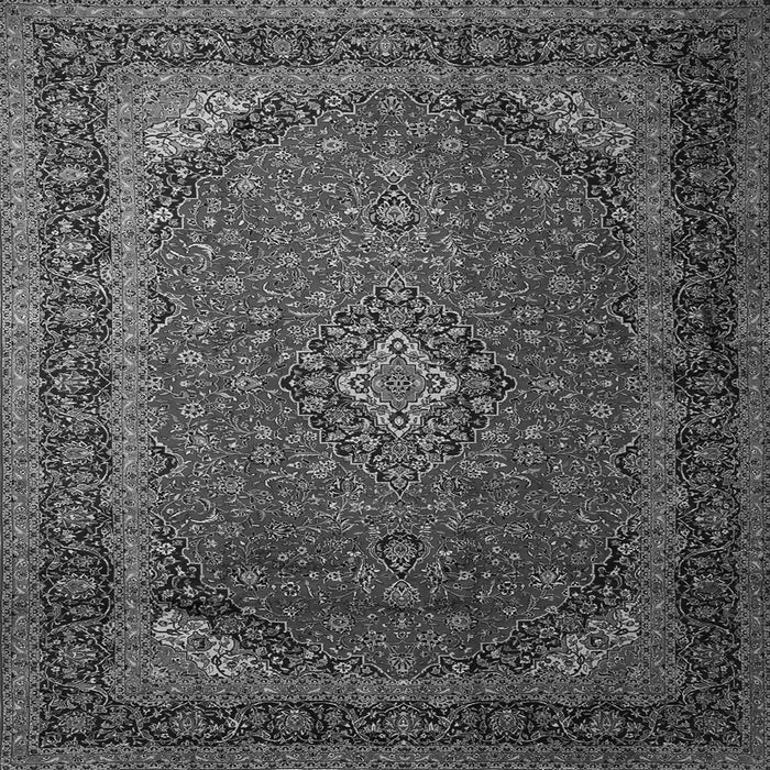 Serging Thickness of Medallion Gray Traditional Rug, tr1970gry