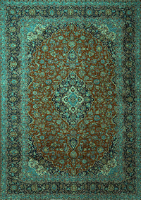 Medallion Turquoise Traditional Rug, tr1970turq