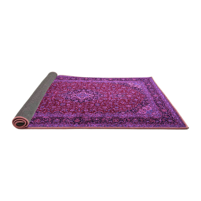 Sideview of Medallion Purple Traditional Rug, tr1970pur