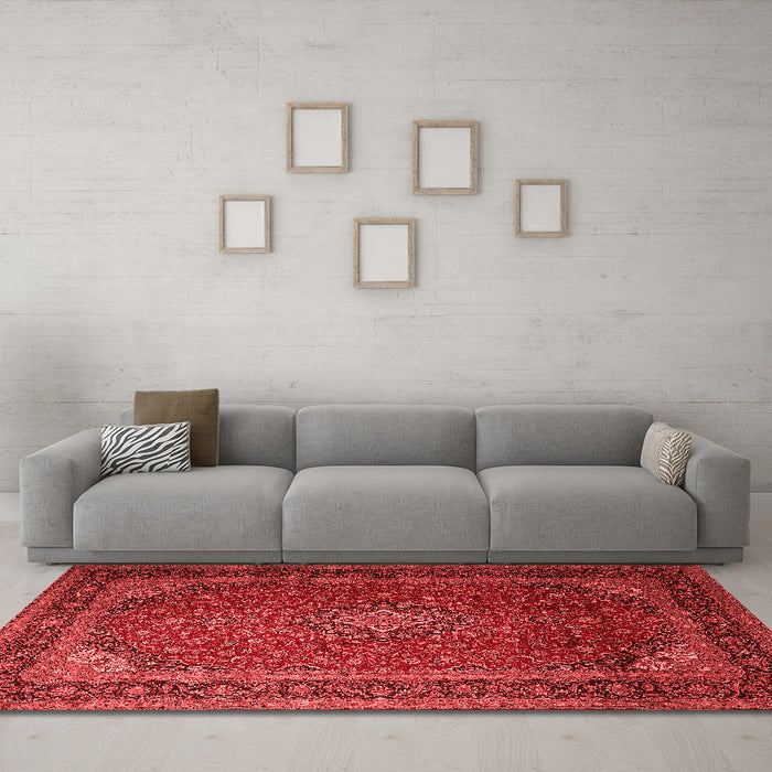 Traditional Red Washable Rugs