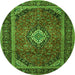 Machine Washable Persian Green Traditional Area Rugs, wshtr1971grn