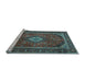 Sideview of Machine Washable Persian Light Blue Traditional Rug, wshtr1971lblu