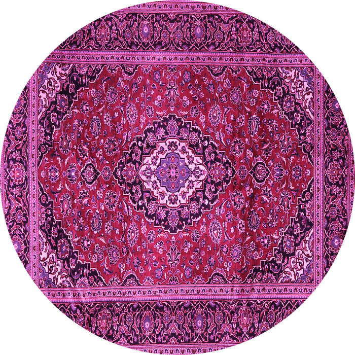 Round Persian Pink Traditional Rug, tr1971pnk