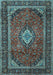 Machine Washable Persian Light Blue Traditional Rug, wshtr1971lblu