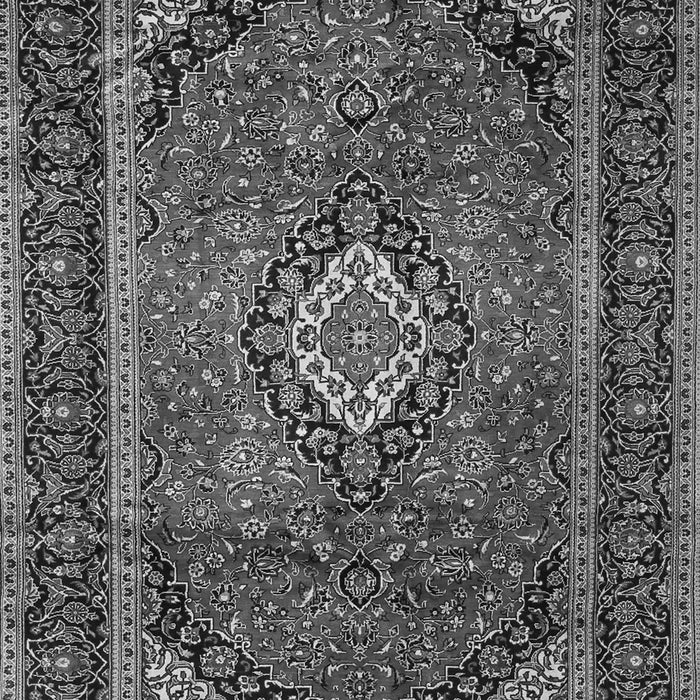 Serging Thickness of Machine Washable Persian Gray Traditional Rug, wshtr1971gry