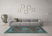 Machine Washable Persian Light Blue Traditional Rug in a Living Room, wshtr1971lblu