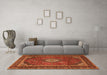 Machine Washable Persian Orange Traditional Area Rugs in a Living Room, wshtr1971org