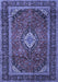 Machine Washable Persian Blue Traditional Rug, wshtr1971blu