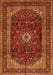 Serging Thickness of Machine Washable Persian Orange Traditional Area Rugs, wshtr1972org