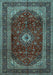 Machine Washable Persian Light Blue Traditional Rug, wshtr1972lblu