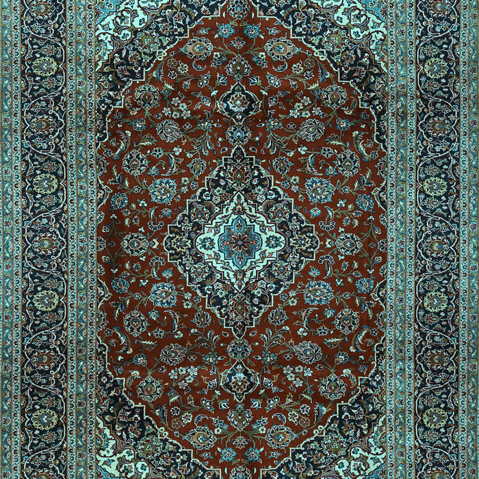 Machine Washable Persian Light Blue Traditional Rug, wshtr1972lblu