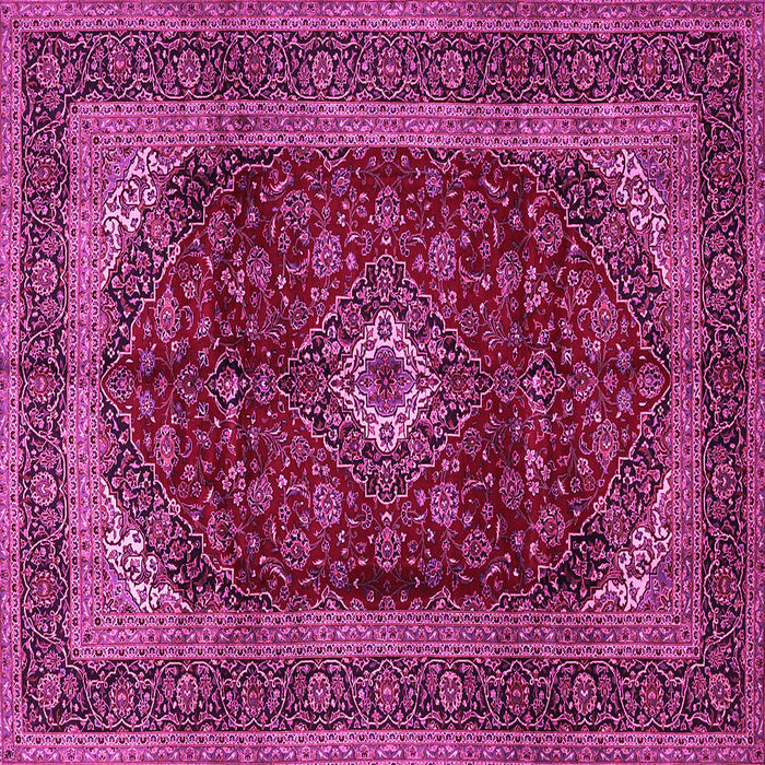 Square Persian Pink Traditional Rug, tr1972pnk
