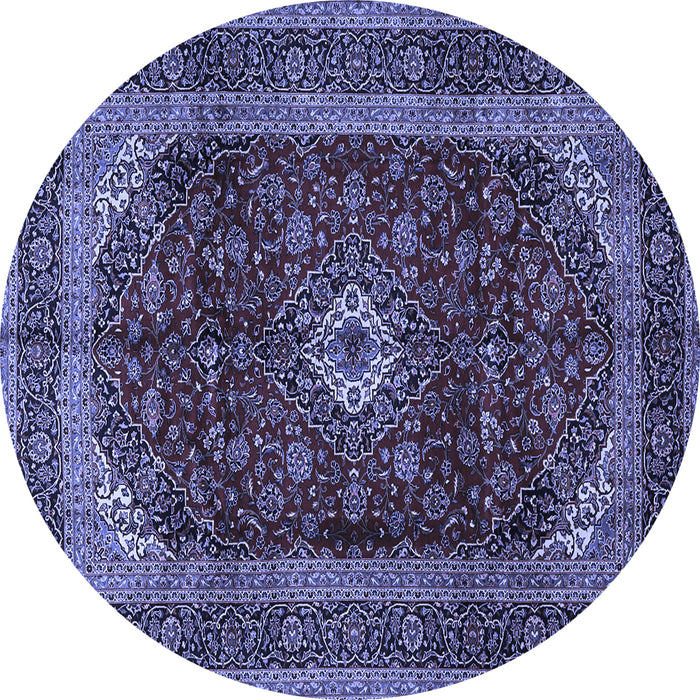 Round Persian Blue Traditional Rug, tr1972blu