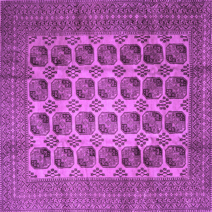 Square Machine Washable Southwestern Purple Country Area Rugs, wshtr1973pur