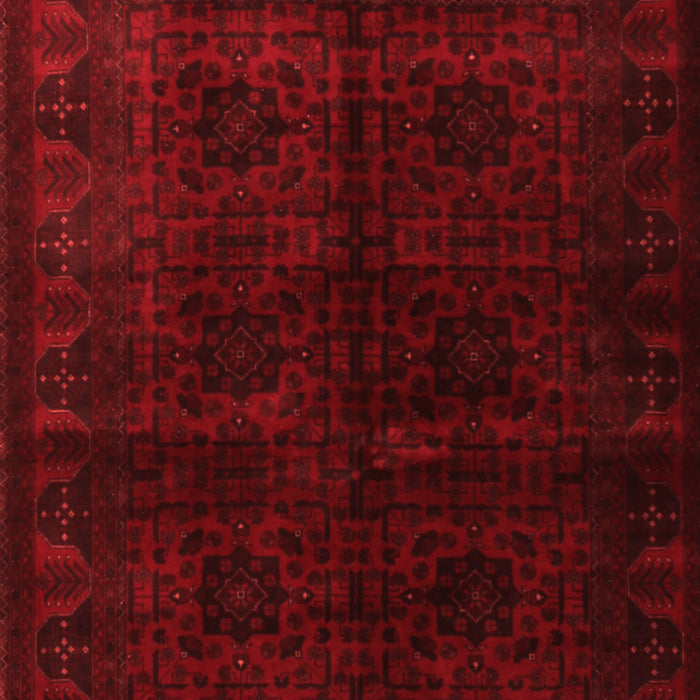 Machine Washable Persian Red Traditional Rug, wshtr1974red